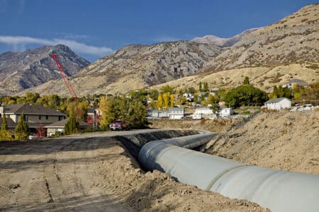 Irrigation Pipeline Installed