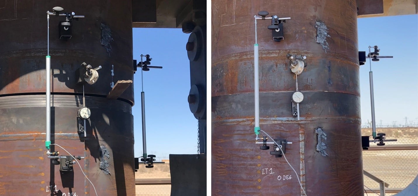 Permalok® Radial Bending Joint (RBJ) testing at our facility in Adelanto, California.