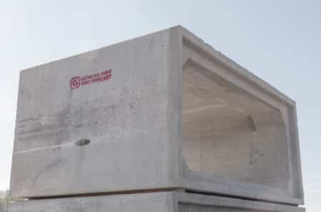 product rcp and precast stacked concrete block with logo