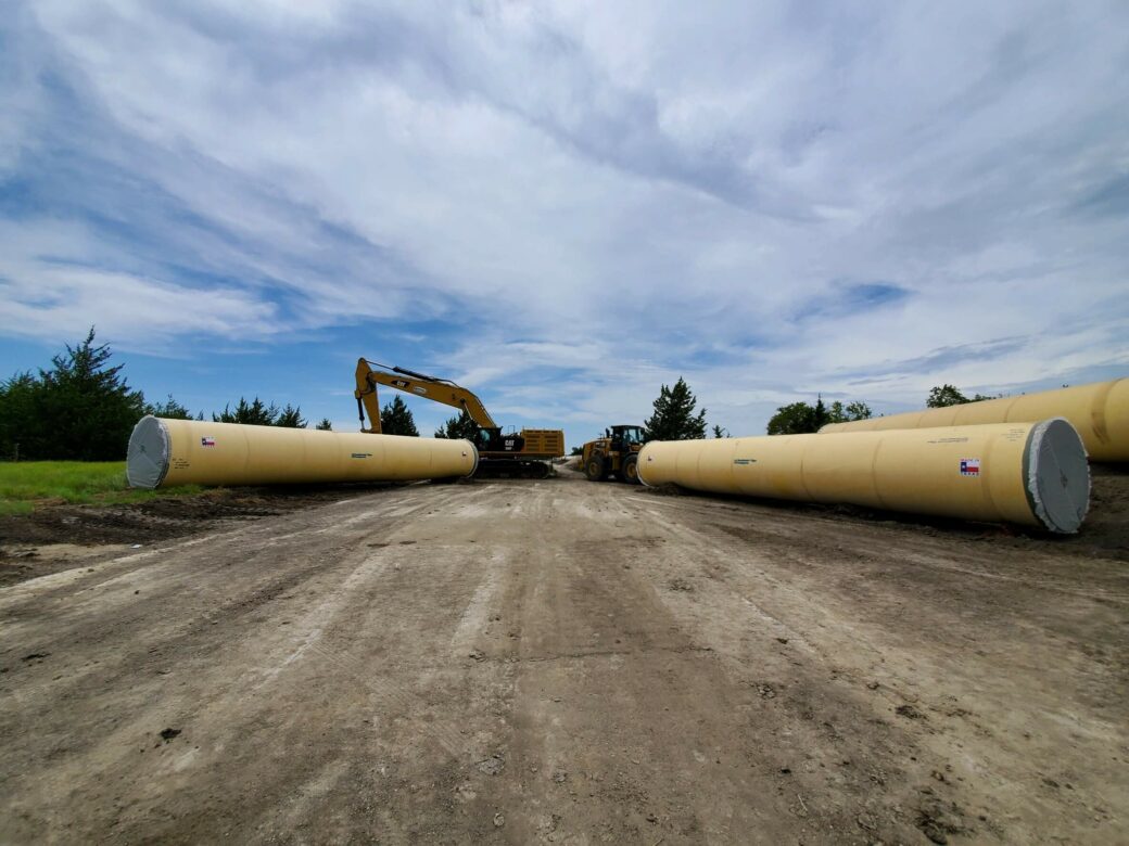 project archive lower bois darc pipe in road