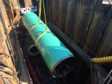 philadelphia airport green pipe lowering