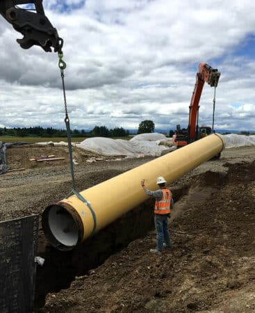 willamette water supply yellow pipe lowering