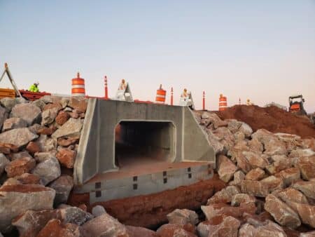 Finished box culvert