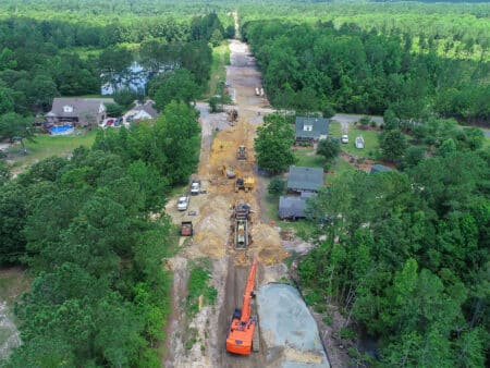 Kings Bluff Water Main Pipeline Installation