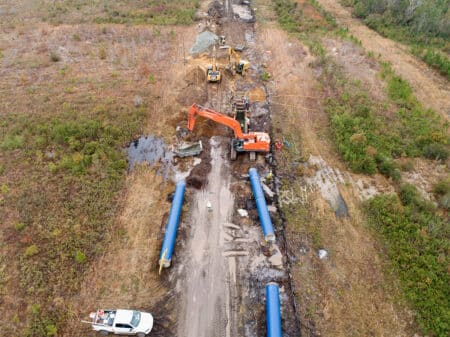 Kings Bluff Water Main Pipeline Installation