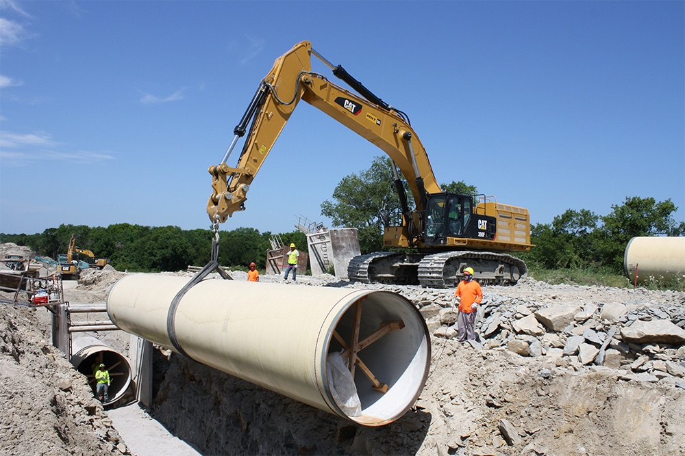 Completed Pipe at the Plant