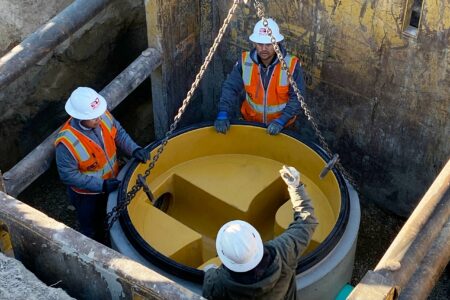 Perfect Lined Manhole installation