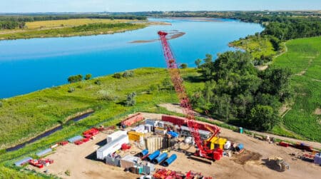 Missouri River Intake Structure in Washburn, North Dakota