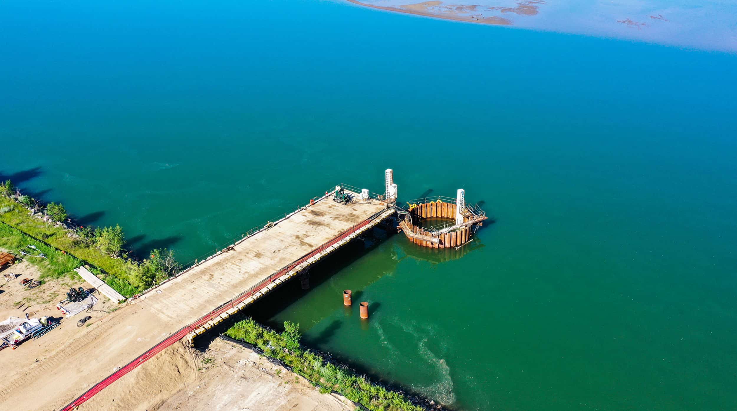 Missouri River Intake Structure in Washburn, North Dakota