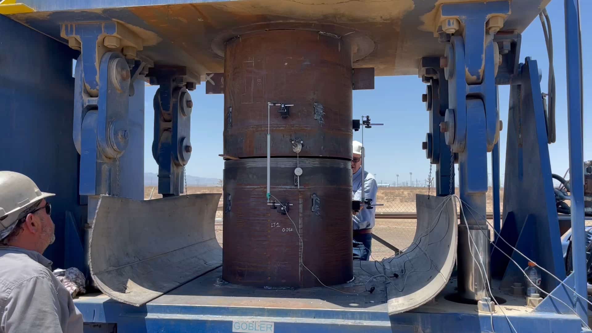 Permalok® Radial Bending Joint (RBJ) testing at our facility in Adelanto, California.
